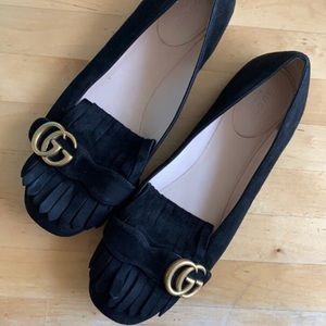 Suede Gucci Ballet Flats
